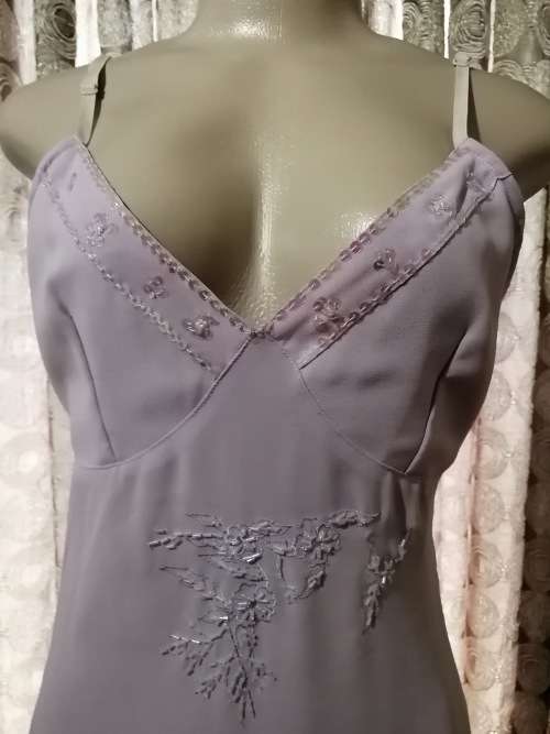 Pretty Lilac Top With Bead Detail