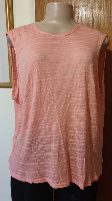 Utopia Orange Knot Back Tee