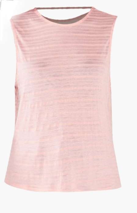 Utopia Orange Knot Back Tee