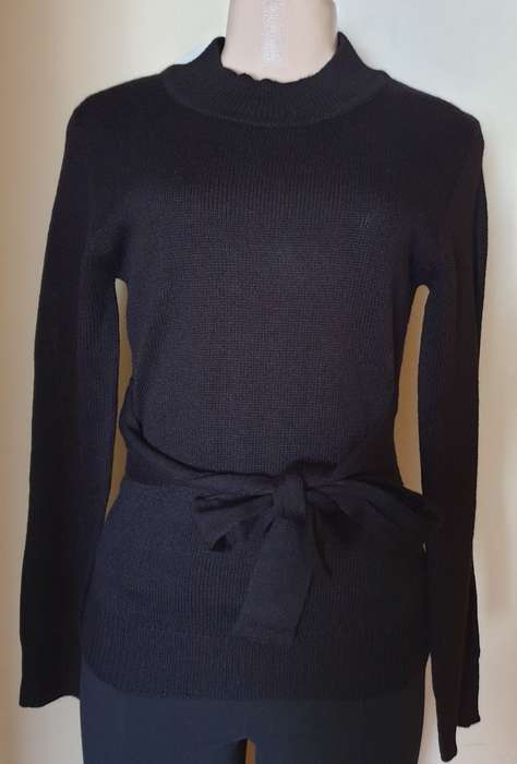 Style Republic Tie Front Black Jersey