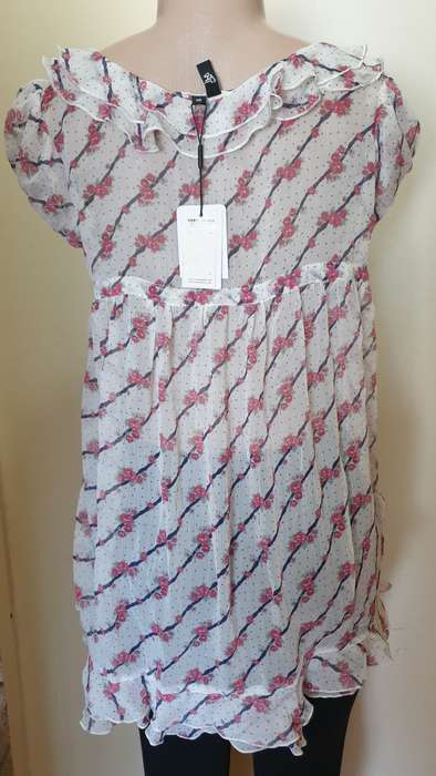 Vero Moda White Scoop Neck Short Sleeve Top