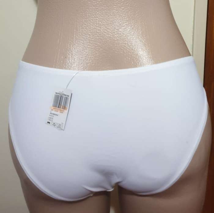 White High Waist Bikini Bottoms