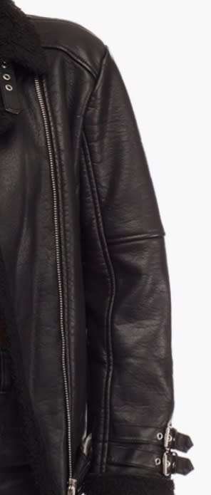 FOREVER 21 Sherpa Lined Moto Jacket