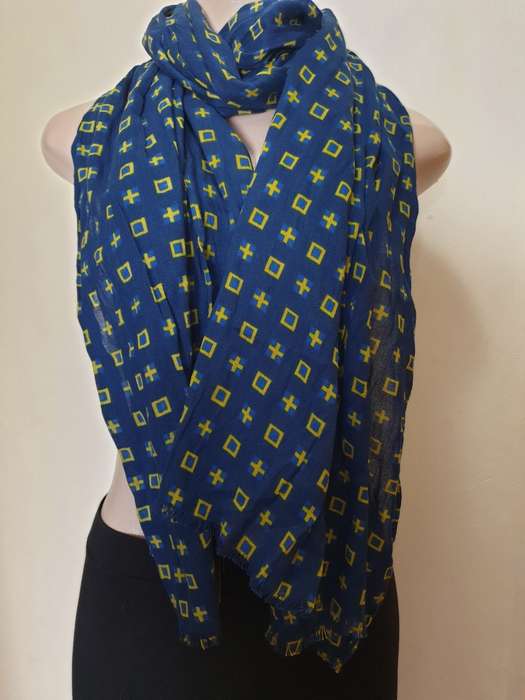 Blue and Yellow Marvin Scarf