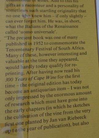 300 YEARS OF CAPE WINE - C LOUIS LEIPOLDT