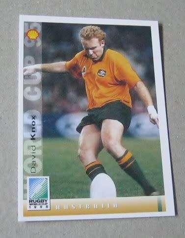 DAVID KNOX - AUSTRALIA - 1995 RUGBY WORLD CUP SPORTS DECK CARD
