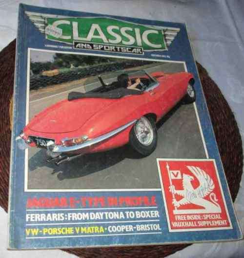 CLASSIC AND SPORTSCAR  MAGAZINE NOV 1983 ( JAGUAR E-TYPE, FERRARI, AUSTIN A30/35, VAUXHALL, PANHARD