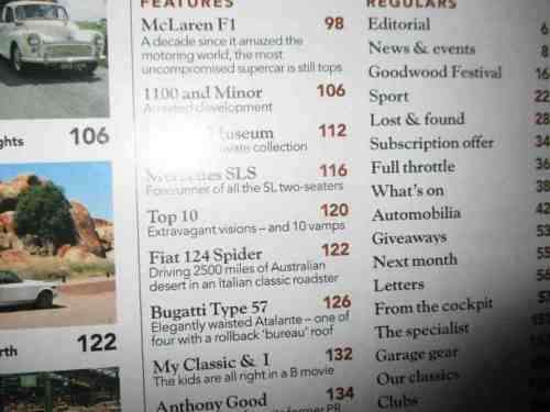 CLASSIC AND SPORTSCAR MAGAZINE SEPT 2003 ( TRIUMPH VITESSE, MORRIS MINOR, MAZDA MX-5, MCLAREN F1 )