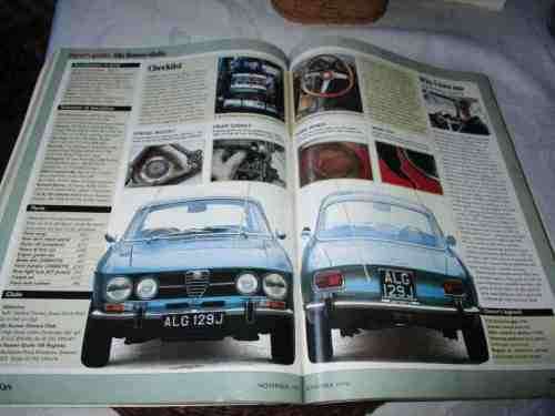 THOROUGHBRED & CLASSIC CARS MAGAZINE NOV 1996 ( JAGUAR, FORD ESCORT, ALFA GIULIA, AUSTIN A30 )