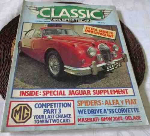 CLASSIC & SPORTSCAR MAGAZINE JUNE 1983 ( JAGUAR, ALFA VS FIAT SPIDER, CORVETTE, BMW 2002,