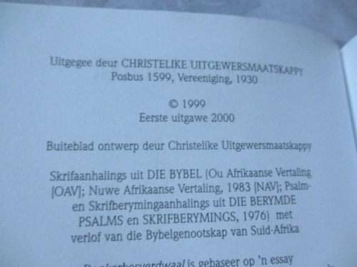 DONKER BOS VERDWAAL - BELYDENIS VAN N` DEPRESSIELYER - SIELIE LAUBSCHER