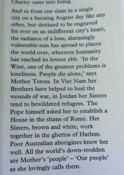 MOTHER TERESA - HER PEOPLE AND HER WORK - DESMOND DOIG