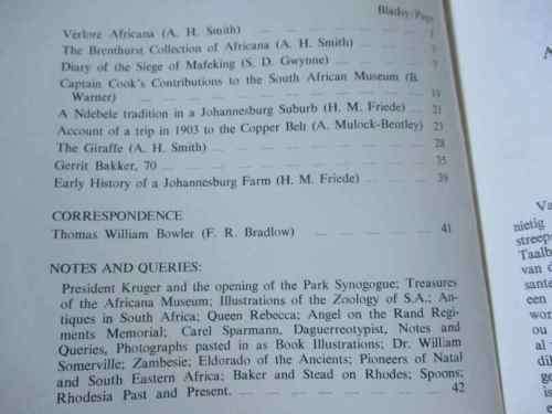 AFRICANA NOTES AND NEWS / AFRICANA AANTEKENINGE EN NUUS MARCH 1978