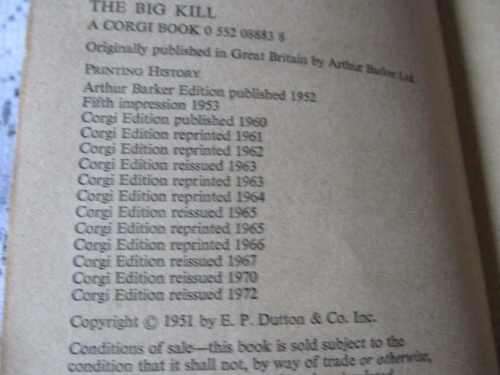 THE BIG KILL - MICKEY SPILLANE
