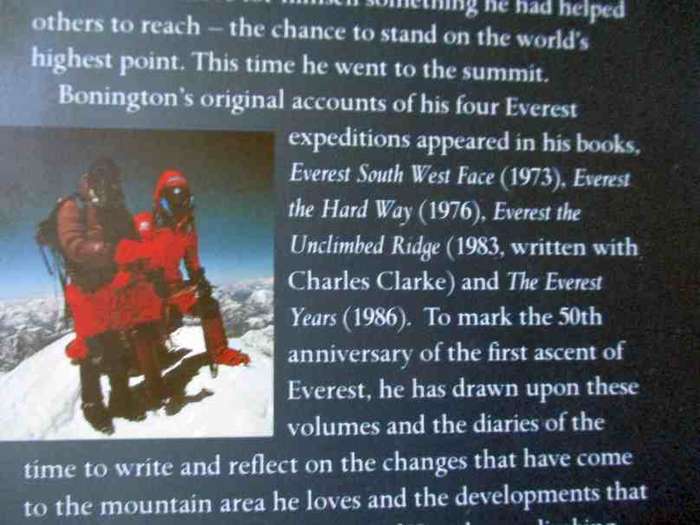 CHRIS BONINGTON`S EVEREST