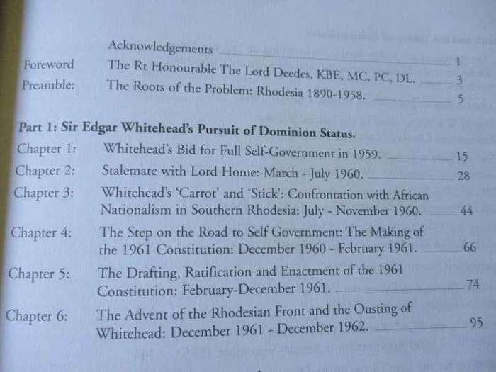 SO FAR AND NO FURTHER - RHODESIA`S BID FOR INDEPENDENCE DURING THE RETREAT FROM EMPIRE - JRT WOOD