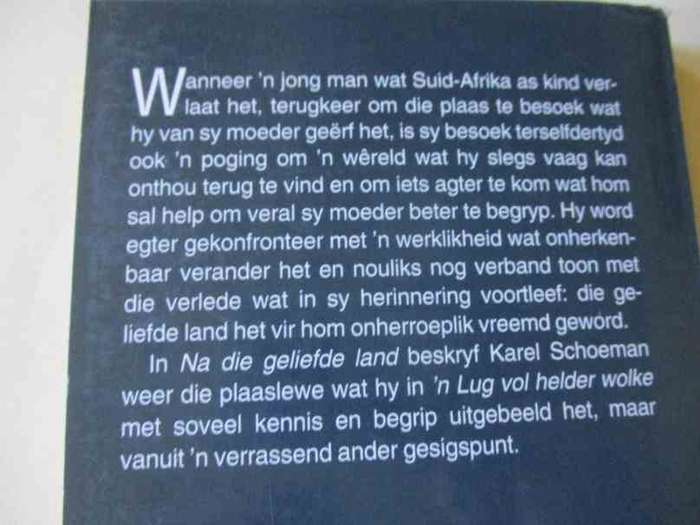 NA DIE GELIEFDE LAND - KAREL SCHOEMAN