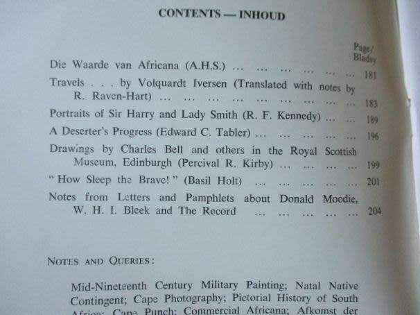 AFRICANA NOTES AND NEWS / AFRICANA AANTEKENINGE EN NUUS MARCH 1965