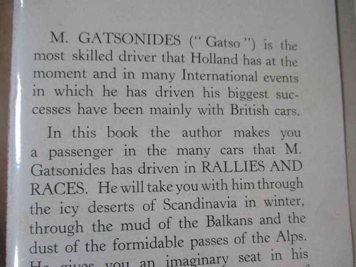RALLIES AND RACES - MOTORING ADVENTURES OF GATSONIDES .... BY WILLIAM LEONARD