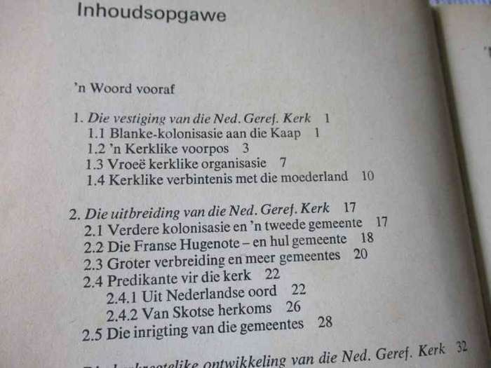 DIE NEDERDUITSE GEREFORMEERDE KERK 1652 - 1824 - DEEL EEN - PROF P.B. VAN DER WATT