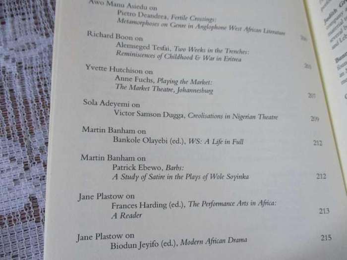 AFRICAN THEATRE - SOYINKA - BLACKOUT, BLOWOUT & BEYOND - SATIRICAL REVUE SKETCHEc