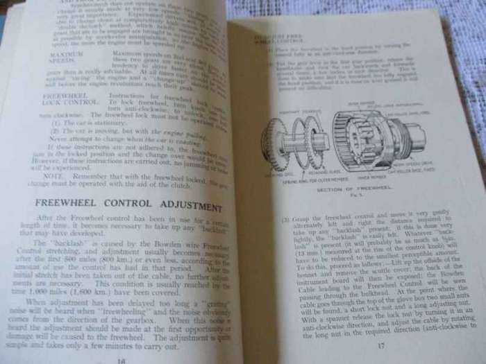 ROVER TEN AND TWELVE  INSTRUCTION MANUAL ( 1945 )