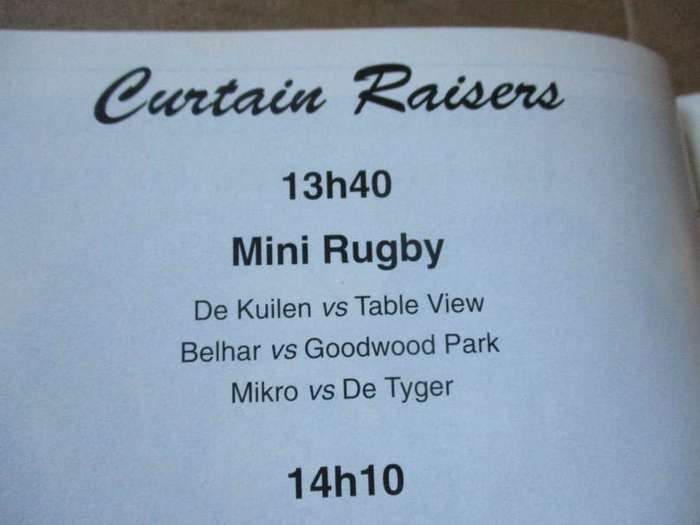 WP vs TVL 16 JULY 1994  - RUGBY PROGRAMME