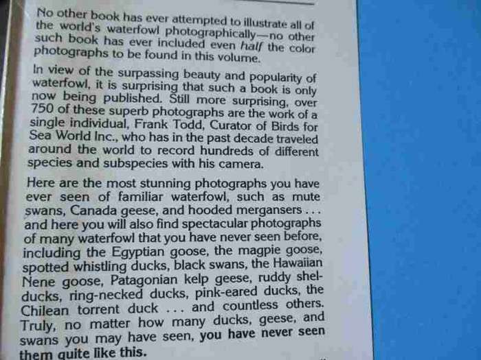 WATERFOWL, DUCKS, GEESE & SWANS OF THE WORLD - FRANK S TODD