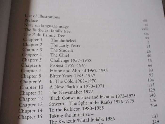 BUTHELEZI - A BIOGRAPHY -  BEN TEMKIN  ( SIGNED - INSCRIBED TO THE AMBASSADOR OF SWEDEN )