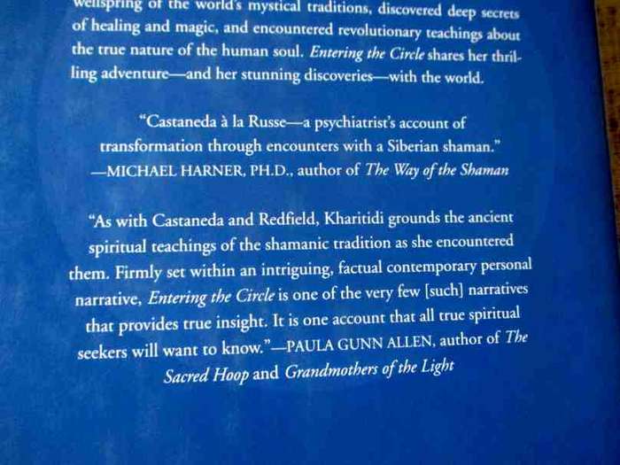 ENTERING THE CIRCLE - ANCIENT SECRETS OF SIBERIAN WISDOM DISCOVERED BY A RUSSIAN PSYCHIATRIST - OLGA