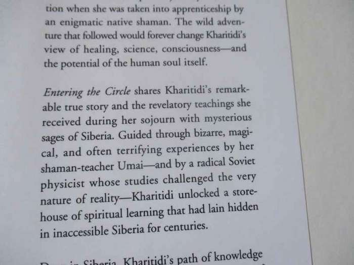 ENTERING THE CIRCLE - ANCIENT SECRETS OF SIBERIAN WISDOM DISCOVERED BY A RUSSIAN PSYCHIATRIST - OLGA