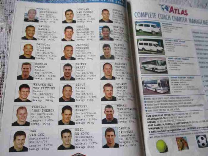 WP vs BULLDOGS  21 JULY 2000 - RUGBY PROGRAMME
