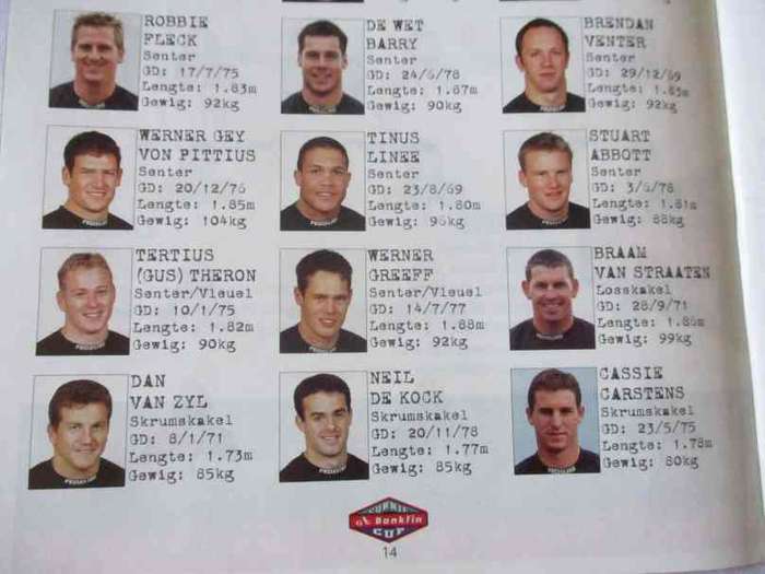 WP vs LIONS   21 OCTOBER 2000 - RUGBY PROGRAMME