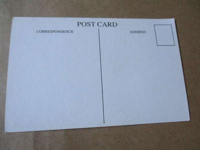 `NAUGHTIES` POST CARD