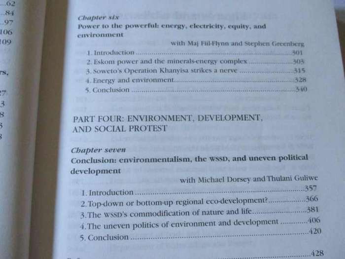 UNSUSTAINABLE SOUTH AFRICA - ENVIRONMENT, DEVELOPMENT AND SOCIAL PROTEST - PATRICK BOND