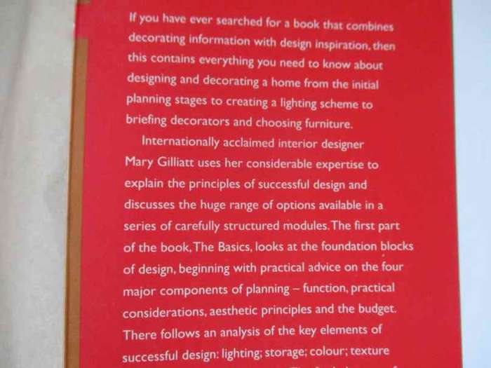 MARY GILLIATT`S INTERIOR DESIGN COURSE