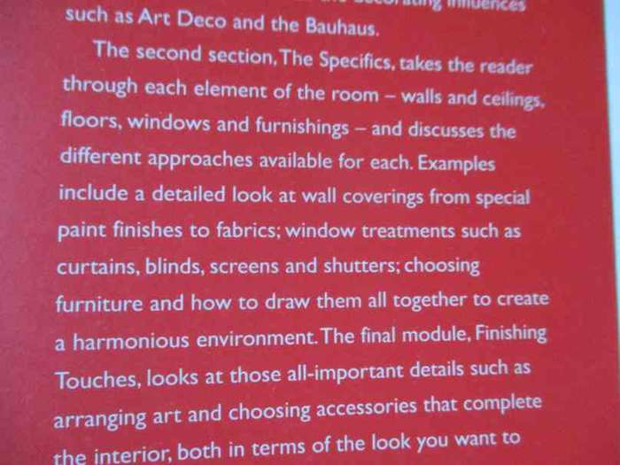 MARY GILLIATT`S INTERIOR DESIGN COURSE