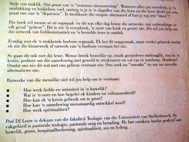 RATWERKE VAN DIE MENSLIKE SIEL - OOR VOLWASSENHEID EN LEWENSVAARDIGHEDE - DANIEL LOUW