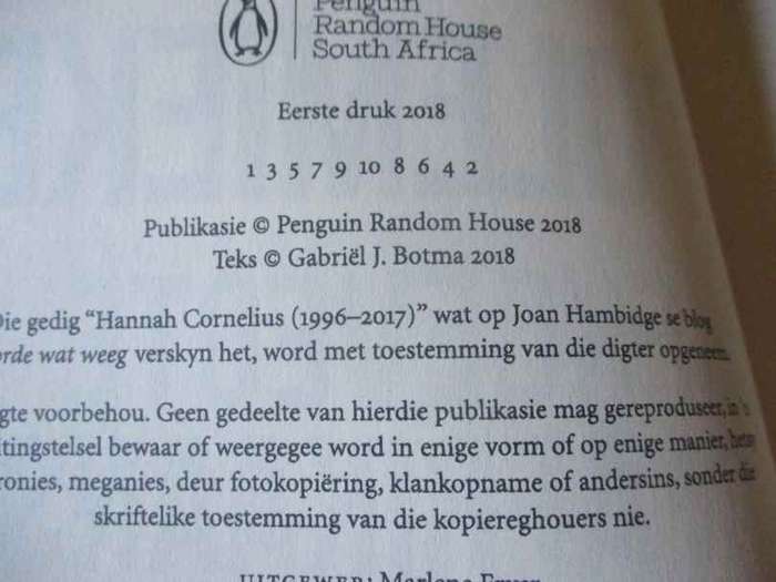 POLEMIEKE - BEKGEVEGTE IN AFRIKAANS - GABRIEL J BOTMA