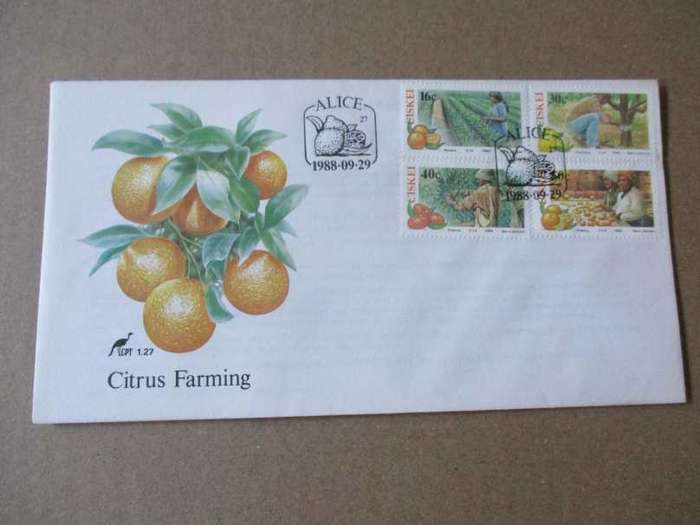 1988 CISKEI - CITRUS FARMING - FDC 1.27