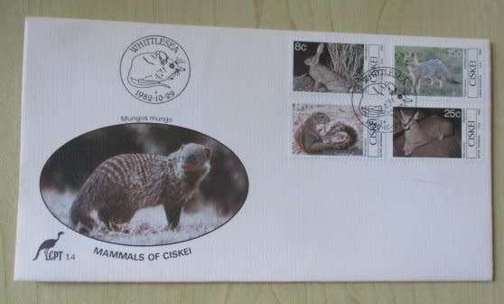 1982 CISKEI - MAMMALS OF CISKEI - FDC 1.4
