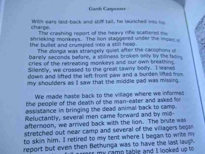 ON THE TRAIL OF THE MAN-KILLERS - GARTH CARPENTER
