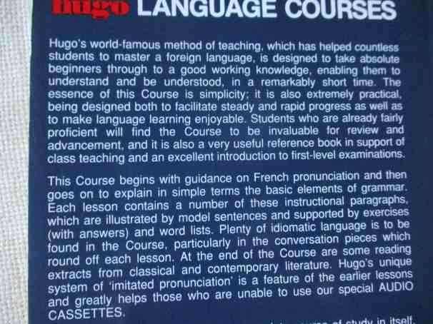 HUGO - FRENCH IN THREE MONTHS - SIMPLIFIED LANGUAGE COURSE