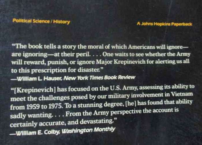 THE ARMY AND VIETNAM - ANDREW F KREPINEVICH, JR