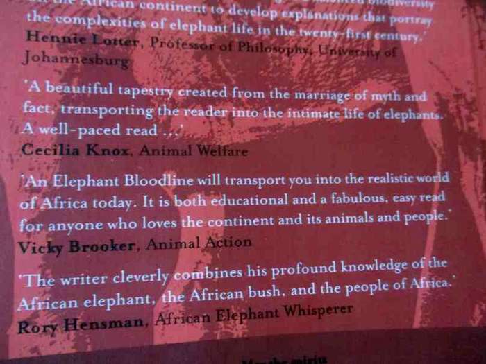 AN ELEPHANT BLOODLINE - HOWARD BLIGHT