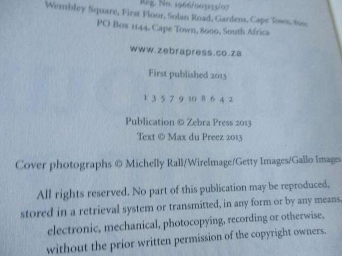 A RUMOUR OF SPRING - SOUTH AFRICA AFTER 20 YEARS OF DEMOCRACY - MAX DU PREEZ