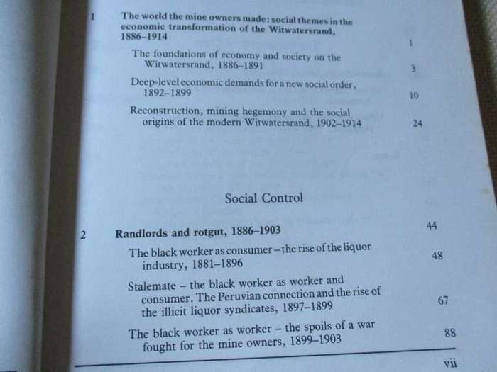 STUDIES IN THE SOCIAL AND ECONOMIC HISTORY OF THE WITWATERSRAND 1886 - 1914 - 1 NEW BABYLON - C...