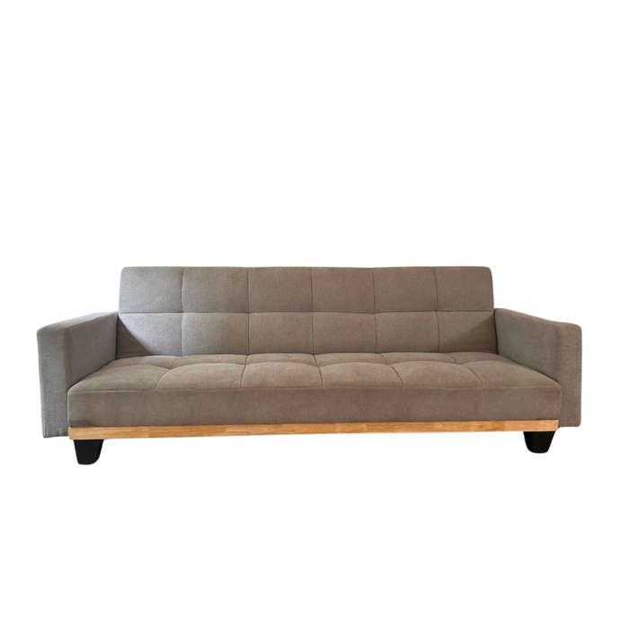 George Mason - Checker Board 3-Sleeper Couch - Grey  ( Open box item )
