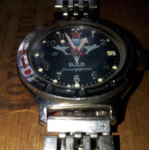 RARE Vintage Russian Paratrooper Military Amphibian Vostok Collectors Watch