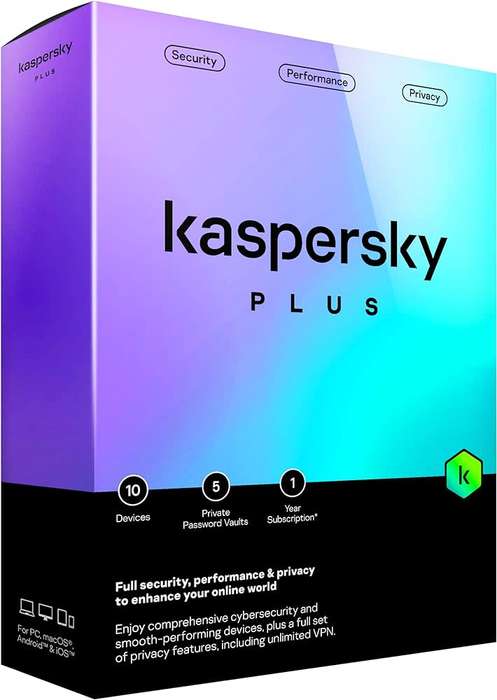 Kaspersky Plus - 1 Device 1 Year No Shipping Fee